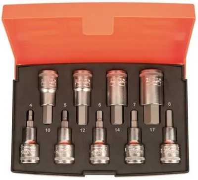 Zlevněný S9HEX Bahco Sada nástrčných klíčů HEX 9ks 1/2"