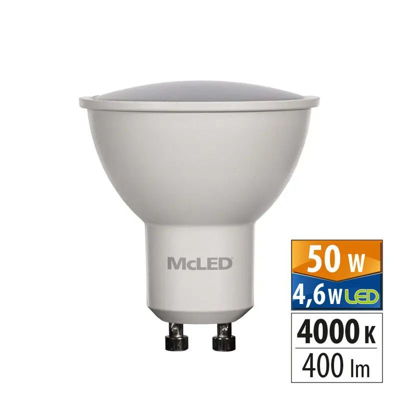 LED žárovka 4,6W, GU10, barva světla 4000 K vyzařovací úhel 100° svítivost 400 lumen *ML-312.149.87.0 Autentický