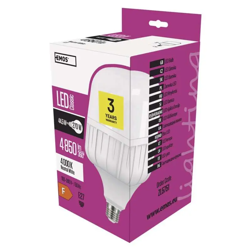 LED žárovka Classic T140 46W E27 neutrální bílá *ZL5751 Must-Have
