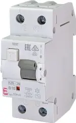 Výprodej ETI KZS-2M 1p+N AC B16/0.03 10kA *002173104 Kombinovaný chránič 1p+N, 2M, typ AC, char. B, I?n = 30mA, Icn = 10kA, In = 16A, Un =