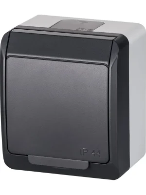 GALATEA *5324-07 IP44 Zásuvka 2P+PE SCHUKO (antracit) Nejlepší Cena