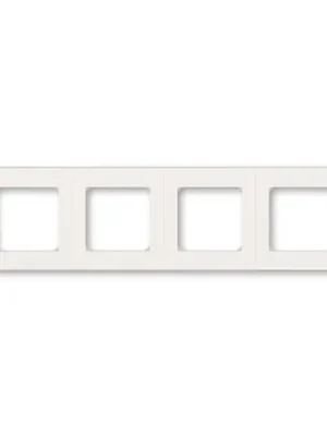 Levit®M 3901H-A05040 68 rámeček čtyřnásobný, pro vodorovnou i svislou montáž barva perleťová / ledová bílá ABB Omezená Nabídka