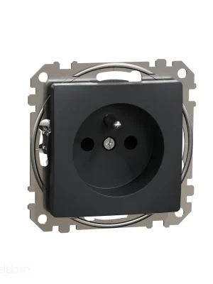 Sedna - Zásuvka 230V 16A clonky šroubová antr *SDD114011 Schneider electric Nová Kolekce