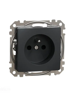 Levný Sedna - Zásuvka 230V 16A cl bezšroubová antracit *SDD114012 Schneider electric