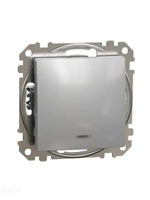 Časově Omezené Sedna - Spínač jednopólový ř.1 or. kontr. alu *SDD113101L Schneider electric