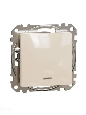 Sedna - Spínač dvoupólový ř.2 sig. k. béžová *SDD112102N Schneider electric Pouze Dnes
