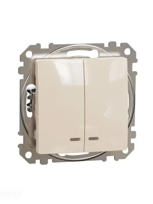 Sedna - Přepínač sériový ř.5 or. kontr. béžová *SDD112105L Schneider electric Vysoce Kvalitní
