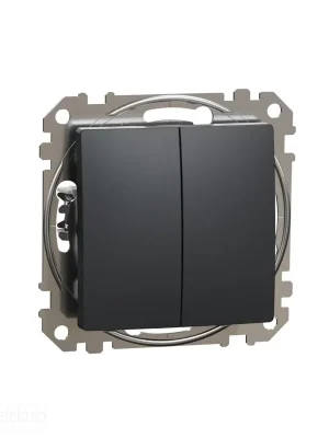 Ověřený Sedna - Přepínač dvojitý střídavý ř.6+6 antracit *SDD114108 Schneider electric