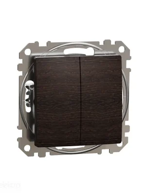 Sedna - Přepínač dvojitý střídavý ř.6+6 wenge *SDD181108 Schneider electric Novinka