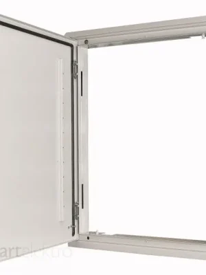 Tovární Cena Eaton BPA-U-3S-600/12 Rám s dveřmi, zámek Doppelbart (motýlek 3mm), IP43, šedá, montáž POD omítku, ŠxV=635x1260 *111224