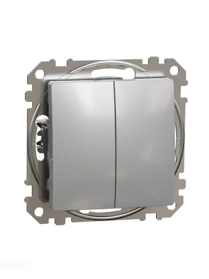 Levný Sedna - Tlačítko dvojité 1/0+1/0 alu *SDD113118 Schneider electric