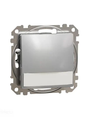 Sedna - Tlačítko 12V kontr. popis pole alu *SDD113143L Schneider electric Expresní Doručení