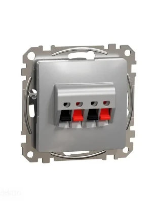 Sedna - Zásuvka reproduktor. dvojitá alu *SDD113411 Schneider electric Levný