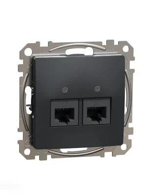 Novinka Sedna - Datová zásuvka 2xRJ45 kat. 5e UTP antr *SDD114452 Schneider electric