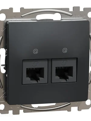 Sedna - Datová zásuvka 2xRJ45 kat. 6 UTP antr *SDD114462 Schneider electric Oblíbený