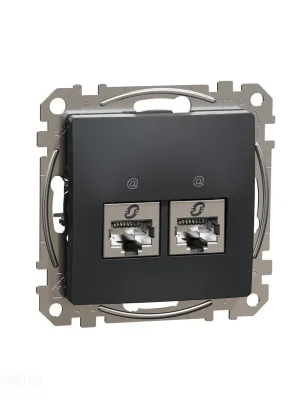 Top Prodej Sedna - Datová zásuvka 2xRJ45 kat. 6 STP antr *SDD114462S Schneider electric