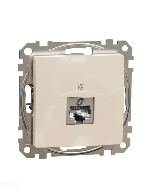 Sedna - Datová zásuvka 1xRJ45 kat. 6A STP béžová *SDD112466S Schneider electric Pouze Dnes