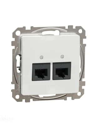 Sedna - Datová zásuvka 2xRJ45 kat. 6A UTP bílá *SDD111467 Schneider electric Dokud Zásoby Vydrží