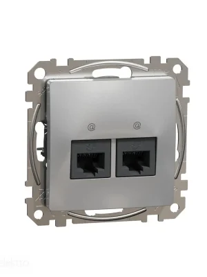 Sedna - Datová zásuvka 2xRJ45 kat. 6A UTP alu *SDD113467 Schneider electric Top Prodej