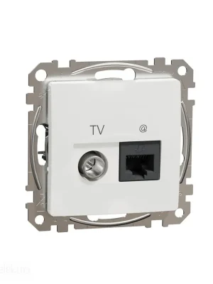 Sedna - Dat. zás. RJ45 kat.6 UTP+TV indiv. bílá *SDD111469T Schneider electric Sezónní Sleva