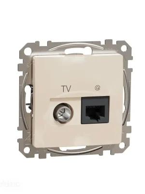 Ihned K Objednání Sedna - Dat. zás. RJ45 kat.6 UTP+TV indiv. béž. *SDD112469T Schneider electric