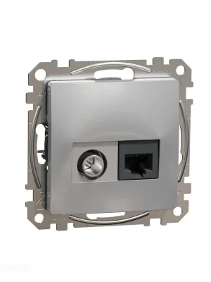 Rychlé Dodání Sedna - Dat. zás. RJ45 kat.6 UTP+TV indiv. alu *SDD113469T Schneider electric