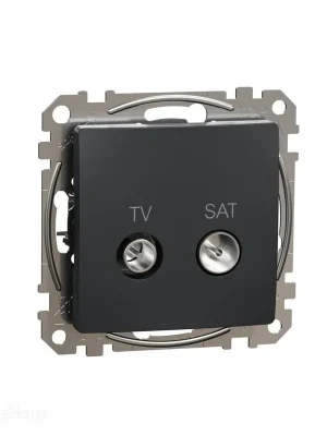 Sedna - TV SAT zásuvka koncová 4dB antracit *SDD114471S Schneider electric Sezónní Sleva