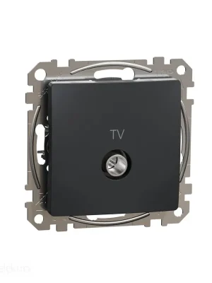 Tovární Cena Sedna - TV zásuvka průběžná 7dB antracit *SDD114474 Schneider electric