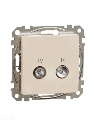 Akční Nabídka Sedna - TV R zásuvka průběžná 7dB béžová *SDD112474R Schneider electric