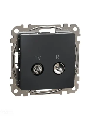 Omezená Nabídka Sedna - TV R zásuvka průběžná 7dB antracit *SDD114474R Schneider electric