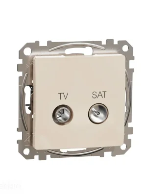 Sedna - TV SAT zásuvka průběžná 7dB béžová *SDD112474S Schneider electric Top Prodej