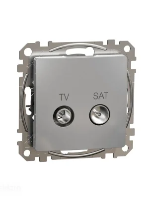 Sedna - TV SAT zásuvka průběžná 7dB alu *SDD113474S Schneider electric Zlevněný