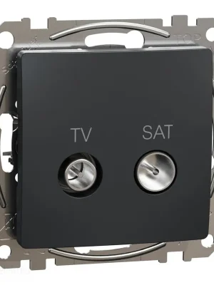 Sedna - TV SAT zásuvka průběžná 7dB antracit *SDD114474S Schneider electric Poslední Šance