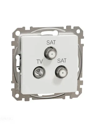 Sedna - TV-SAT-SAT zásuvka koncová 4dB bílá *SDD111481S Schneider electric Originální