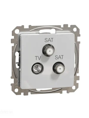 Sedna - TV-SAT-SAT zásuvka koncová 4dB alu *SDD113481S Schneider electric Top Prodej