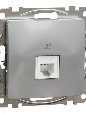 Sleva Sedna - Telefonní zásuvka 1xRJ11 alu *SDD113491 Schneider electric