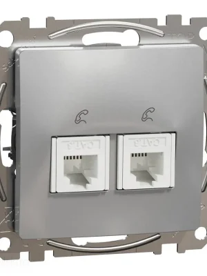 Odeslání Ihned Sedna - Telefonní zásuvka 2xRJ11 alu *SDD113492 Schneider electric