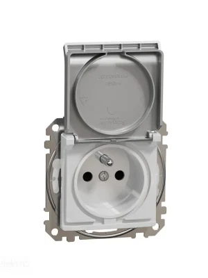 Sedna - Zásuvka 230V 16A IP44 šroubová alu *SDD213013 Schneider electric Akční Nabídka