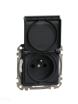 Sedna - Zásuvka 230V 16A IP44 šroubová antracit *SDD214013 Schneider electric Nejlepší Volba