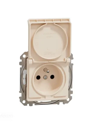 Sedna - Zásuvka 230V 16A IP44 bezšroubová béžová *SDD212014 Schneider electric Zlevněný