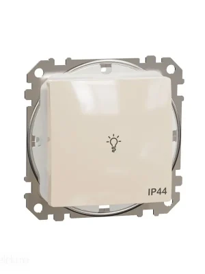 Novinka Sedna - Tlačítko 1/0 "světlo" IP44 béžová *SDD212132 Schneider electric