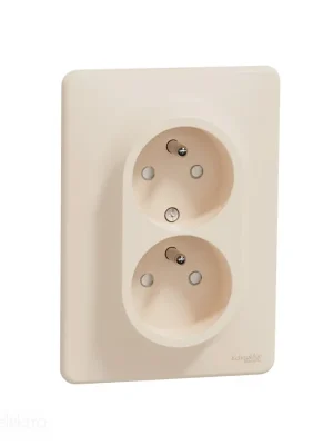 Ihned K Objednání Sedna - Zásuvka dvojnásobná 230V 16A béžová *SDD312211C Schneider electric