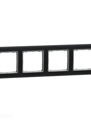 Sedna - Rámeček čtyřnásobný kouřové sklo *SDD362804 Schneider electric Zlevněný