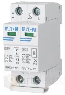 Eaton SPDT3-335-1+NPE Svodič přepětí třídy T3 (III, D), modulový, 1+Npól, s lištou *170487 Speciální Cena