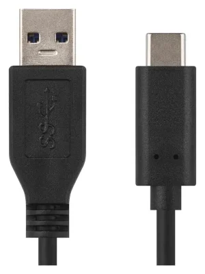 Nízká Cena USB kabel 3.0 A/M - USB 3.1 C/M 1m černý, Quick charge