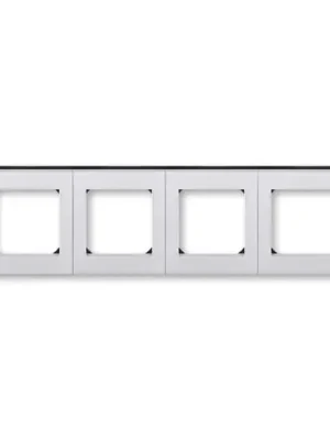 Originální Levit®M 3901H-A05040 70 rámeček čtyřnásobný, pro vodorovnou i svislou montáž barva titanová / kouřová černá ABB