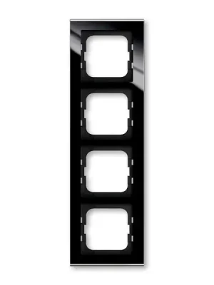 Busch-axcent® 2CKA001754A4803 rámeček čtyřnásobný, pro vodorovnou i svislou montáž barva černé sklo ABB Zlevněný