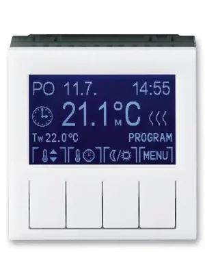 Levit® 3292H-A10301 62 termostat univerzální programovatelný (ovládací jednotka) barva bílá / kouřová černá * ABB Expresní Doručení