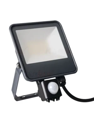 Finální Výprodej Svítidlo LED FL-10W-NW-SE reflektor s čidlem barva černá 33885 Kanlux