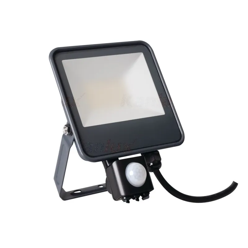 Finální Výprodej Svítidlo LED FL-10W-NW-SE reflektor s čidlem barva černá 33885 Kanlux